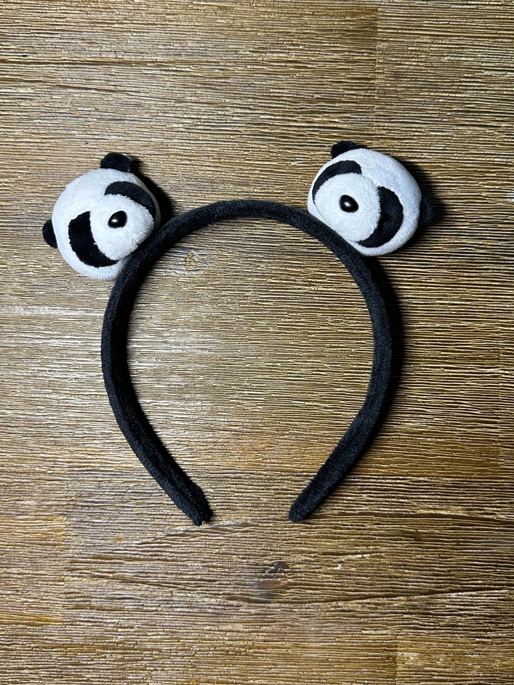 Hand Crafted Black and White Panda Ear Headband
